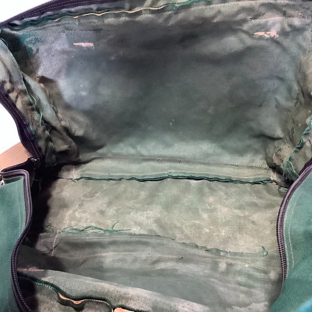 Vintage Wilderness Experience Duffle Bag Green 20" x 12" - Picture 12 of 16